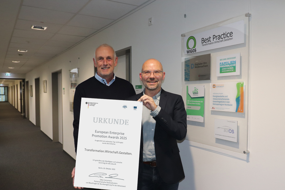 Weitere Auszeichnung in der WIGOS "Hall of Fame"