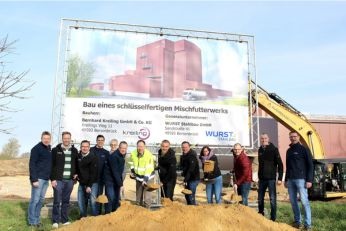 Spatenstich für ein neues Mischfutterwerk in Bersenbrück