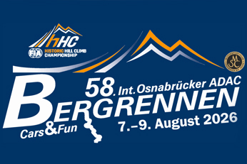 58. Int. Osnabrücker ADAC Bergrennen 7. - 9. August 2026