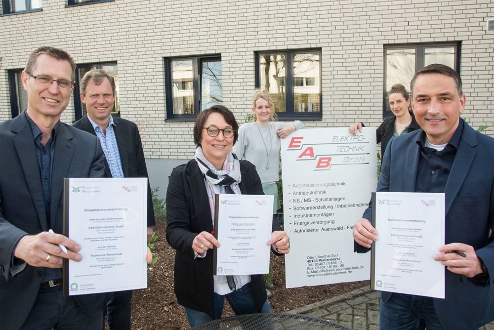 EAB Elektrotechnik und Realschule Wallenhorst kooperieren