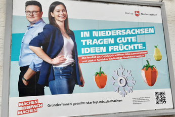 Plakatkampagne von startup.niedersachsen
