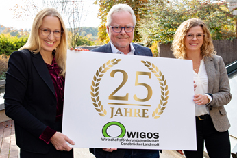 Die WIGOS Wirtschaftsförderungsgesellschaft Osnabrücker Land wurde vor 25 Jahren gegründet