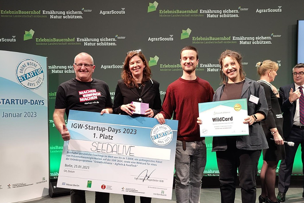 Seedalive gewinnt Startup-Days der Grünen Woche