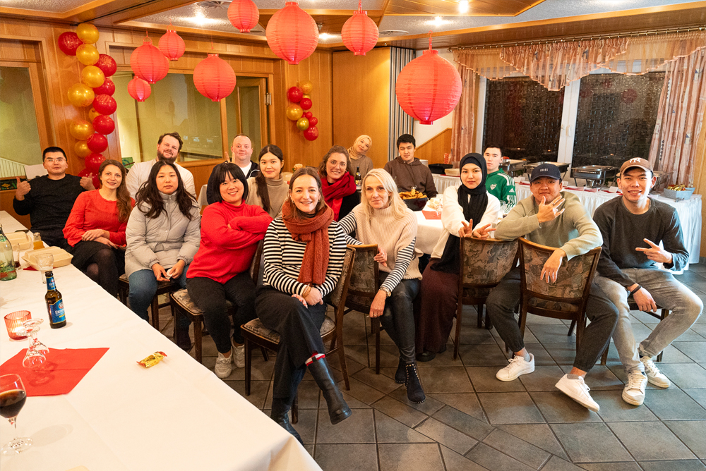 Neujahrsfest für chinesische Auszubildende