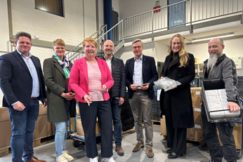 Landrätin Anna Kebschull besuchte mit der WIGOS das Unter-nehmen RST in Wallenhorst