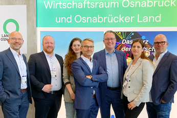 Gemeinschaftsstand Stadt und Landkreis Osnabrück auf der Real Estate Arena 2025