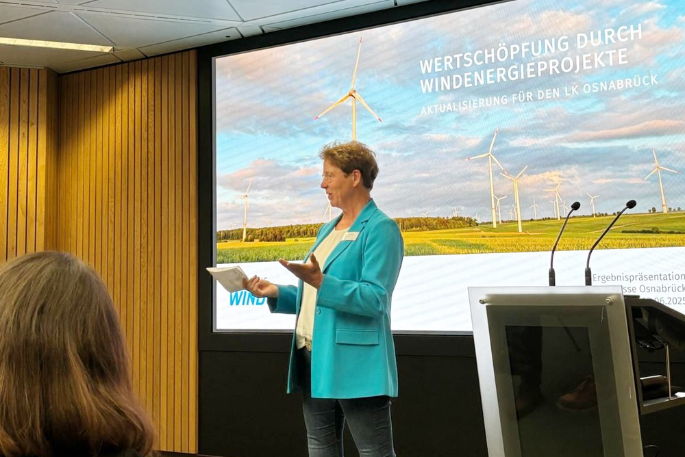 Vorstellung einer Studie zu den Wertschöpfungspotenzialen der Windkraft im Landkreis Osnabrück