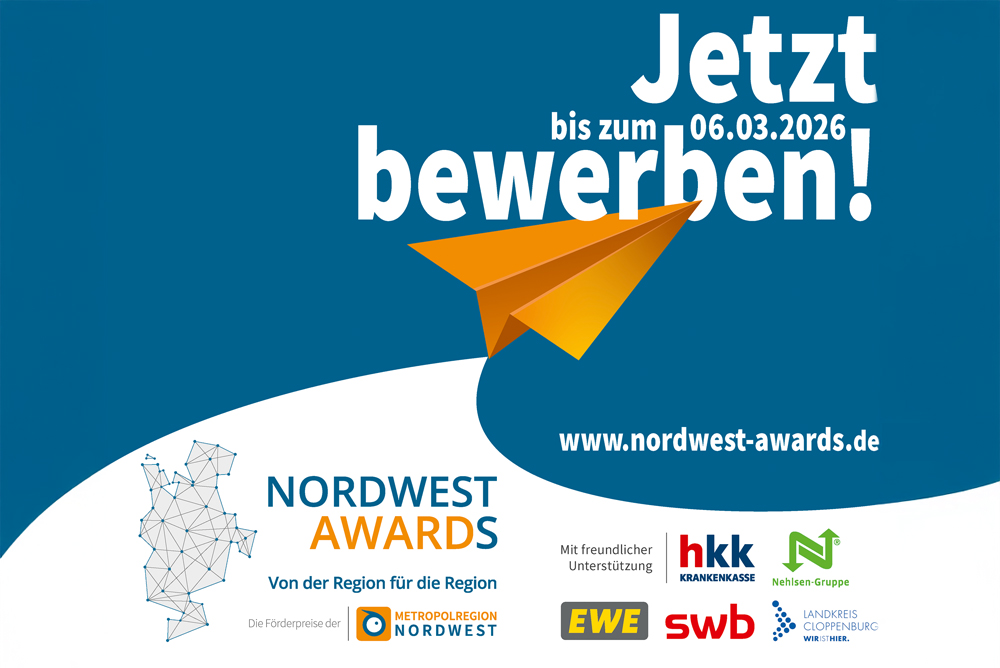 NordWest Awards 2026 – Metropolregion Nordwest sucht die Besten im Nordwesten