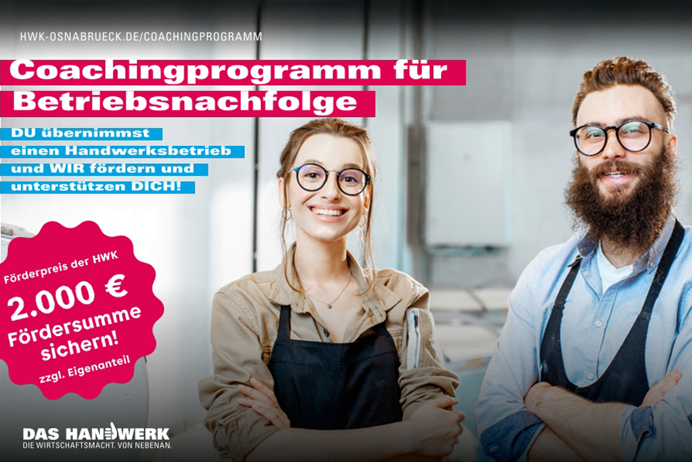 Infoveranstaltung HWK Coachingprogramm Betriebsnachfolge im Handwerk