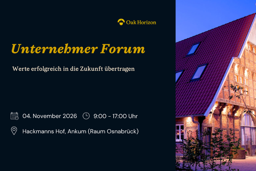 Werbebanner für die Veranstaltung Unternehmerforum in Ankum
